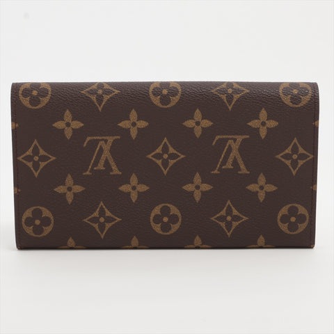 LOUIS VUITTON 1998 Monogram Porte Monnaie Credit Purse Brown WS16292