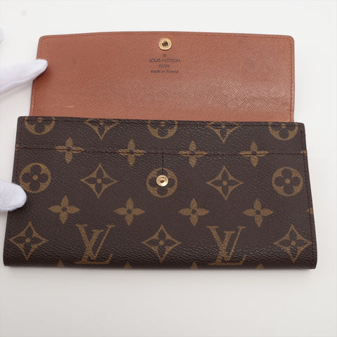 LOUIS VUITTON 1998 Monogram Porte Monnaie Credit Purse Brown WS16292