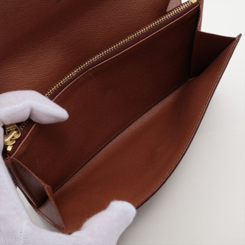 LOUIS VUITTON 1998 Monogram Porte Monnaie Credit Purse Brown WS16292