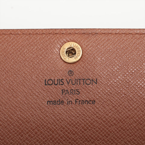 LOUIS VUITTON 1998 Monogram Porte Monnaie Credit Purse Brown WS16292