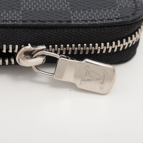LOUIS VUITTON Damier Graphite Zippy Coin Purse Card Case Coin case black WS16295