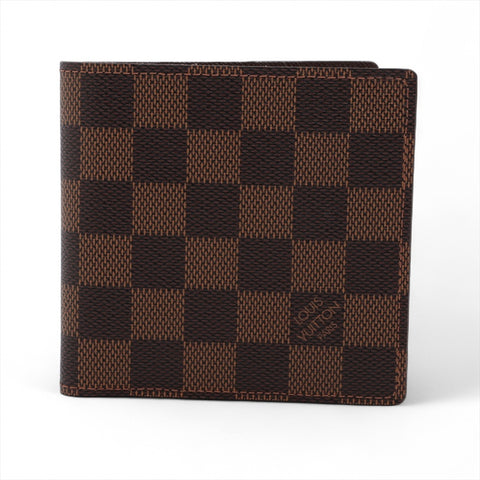 LOUIS VUITTON 2012 Damier Portefeuille Marco Bifold Wallet Brown WS16298
