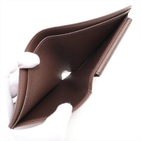 LOUIS VUITTON 2012 Damier Portefeuille Marco Bifold Wallet Brown WS16298