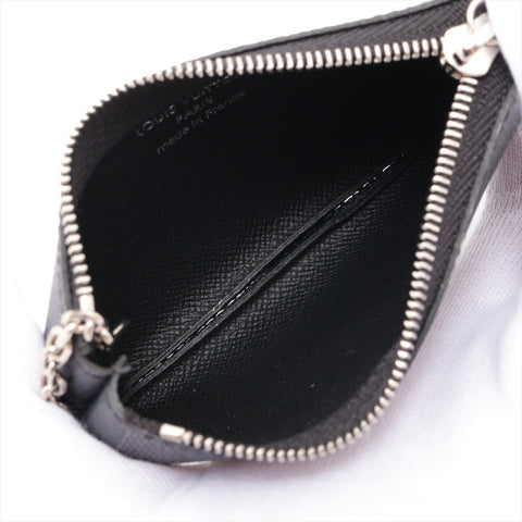 LOUIS VUITTON Damier Pochette Clé Coin Case (2024) Key holder black WS16300