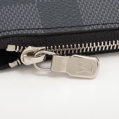 LOUIS VUITTON Damier Pochette Clé Coin Case (2024) Key holder black WS16300