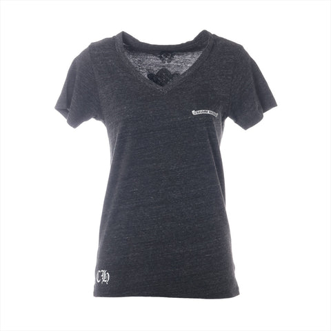 CHROME HEARTS Cotton Cemetery Cross Print Medium Short sleeve T-shirt gray WS16303