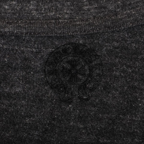CHROME HEARTS Cotton Cemetery Cross Print Medium Short sleeve T-shirt gray WS16303