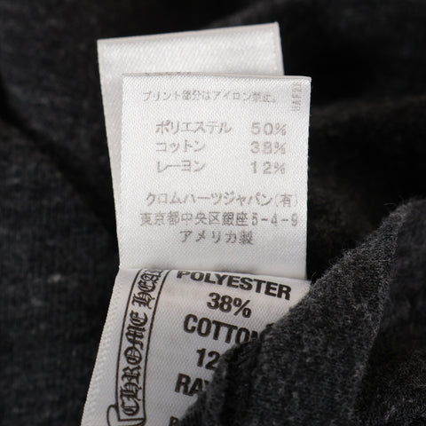 CHROME HEARTS Cotton Cemetery Cross Print Medium Short sleeve T-shirt gray WS16303