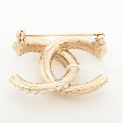 CHANEL B18C 2018 COCO Mark Brooch Gold x Pink WS16305