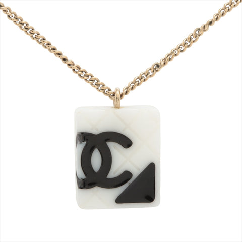 CHANEL 05C 2005 Cambon Line COCO Mark Necklace gold WS16313