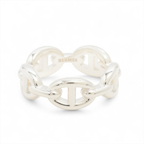 HERMES Chaine d'Ancre Enchaine 925 2025 Sie:55 Ring Silver WS16323