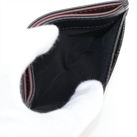 CHANEL Caviar Skin Matrasse COCO Mark Card Case black WS16330