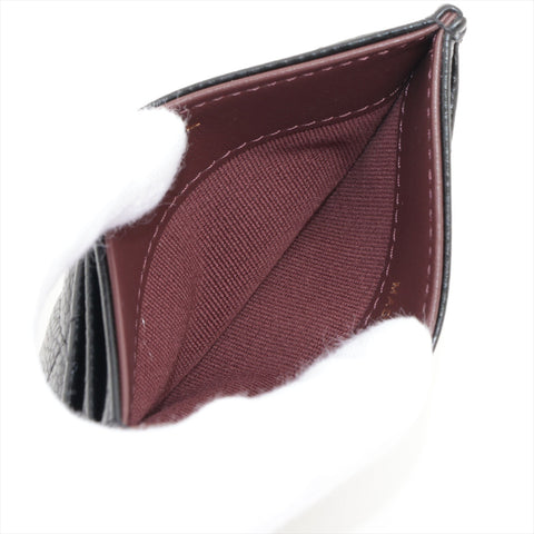 CHANEL Caviar Skin Matrasse COCO Mark Card Case black WS16331