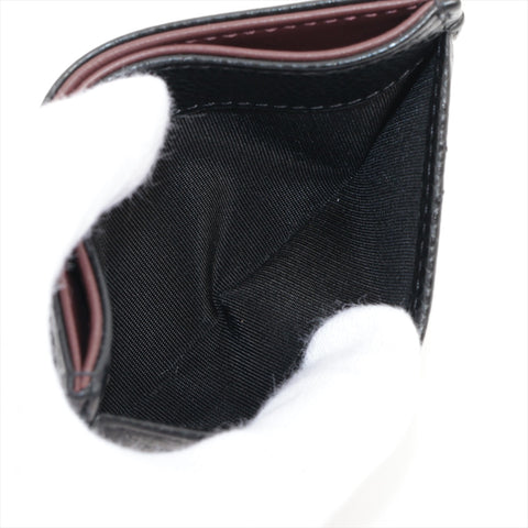 CHANEL Caviar Skin Matrasse COCO Mark Card Case black WS16331