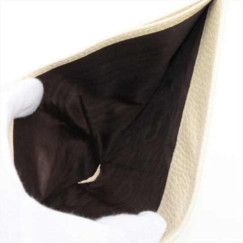 GUCCI Interlocking G Leather Tri-fold wallet white WS16333