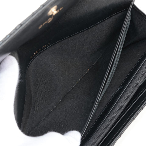 CHANEL Camellia Quilting No. 26 2018-2019 Purse black WS16334