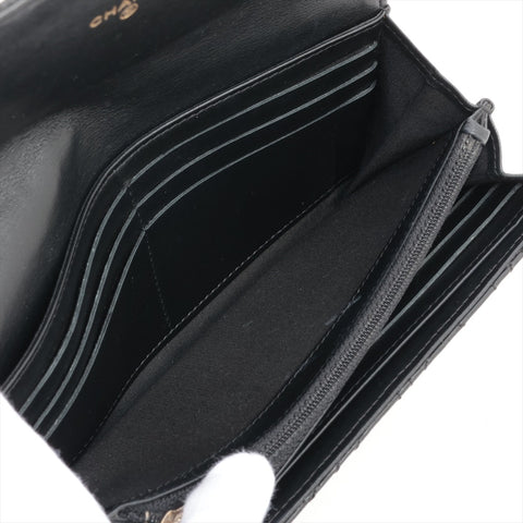 CHANEL Camellia Quilting No. 26 2018-2019 Purse black WS16334