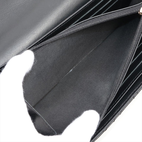 CHANEL Camellia Quilting No. 26 2018-2019 Purse black WS16334