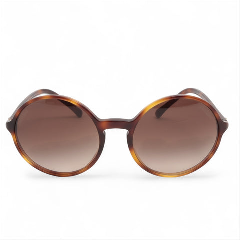 CHANEL Mini COCO Mark Round sunglasses Brown WS16337