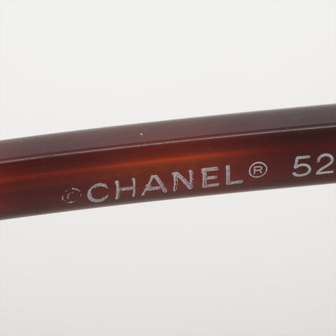 CHANEL Mini COCO Mark Round sunglasses Brown WS16337