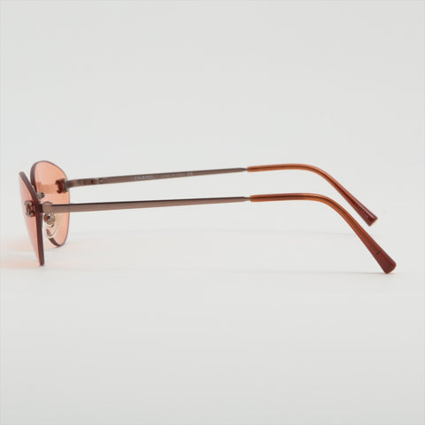 CHANEL Rimless Mini COCO Mark sunglasses Red WS16338