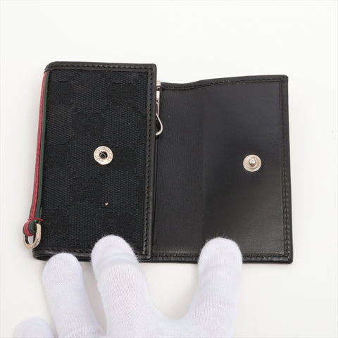 GUCCI GG Canvas Sherry Key holder black WS16343
