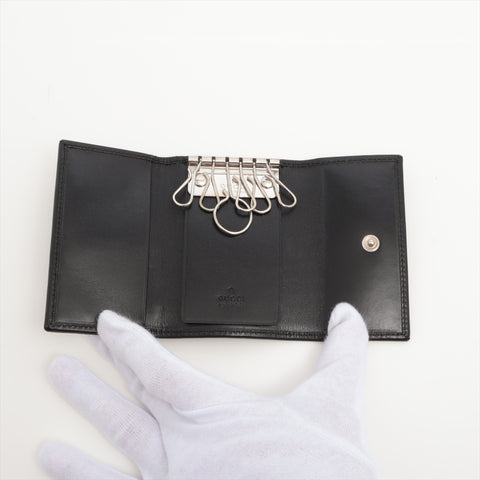 GUCCI GG Canvas Sherry Key holder black WS16343