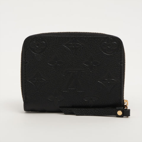 LOUIS VUITTON Empreinte Zippy Coin Purse Compact Wallet Coin case Noir black WS16344