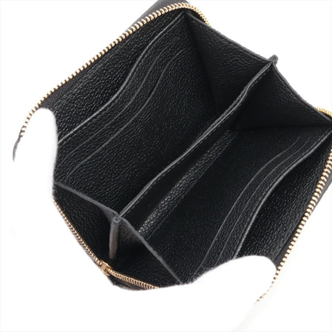 LOUIS VUITTON Empreinte Zippy Coin Purse Compact Wallet Coin case Noir black WS16344