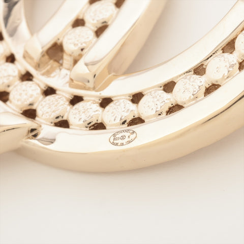 CHANEL B23K 2023 COCO Mark Rhinestone Brooch Zipang gold WS16348