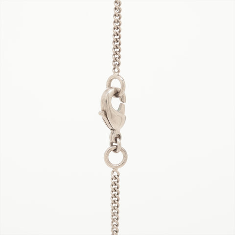 CHANEL B15B 2015 Four-leaf COCO Mark Necklace Silver WS16349