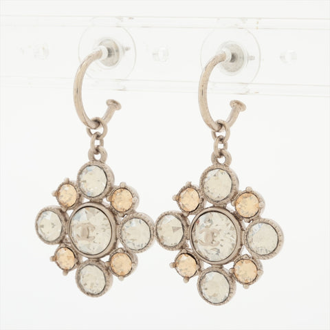 CHANEL C13V 2013 Rhinestone COCO Mark Pierce Silver WS16351