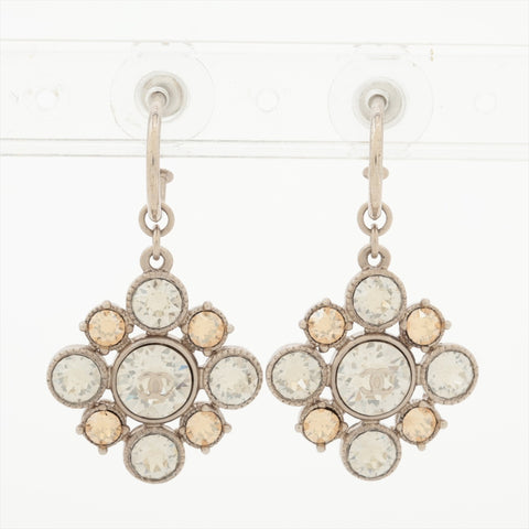 CHANEL C13V 2013 Rhinestone COCO Mark Pierce Silver WS16351