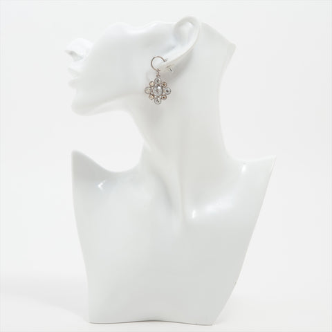 CHANEL C13V 2013 Rhinestone COCO Mark Pierce Silver WS16351