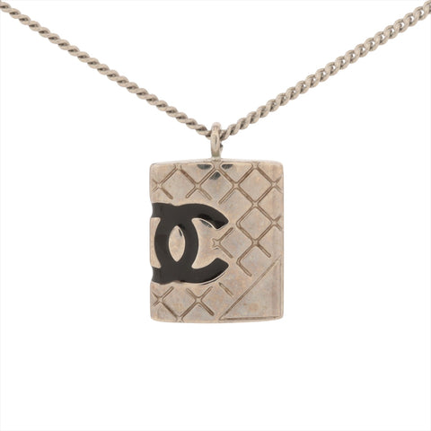 CHANEL 05C 2005 Cambon COCO Mark Necklace Silver WS16356