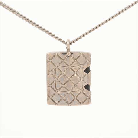 CHANEL 05C 2005 Cambon COCO Mark Necklace Silver WS16356