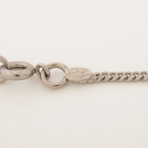 CHANEL 05C 2005 Cambon COCO Mark Necklace Silver WS16356
