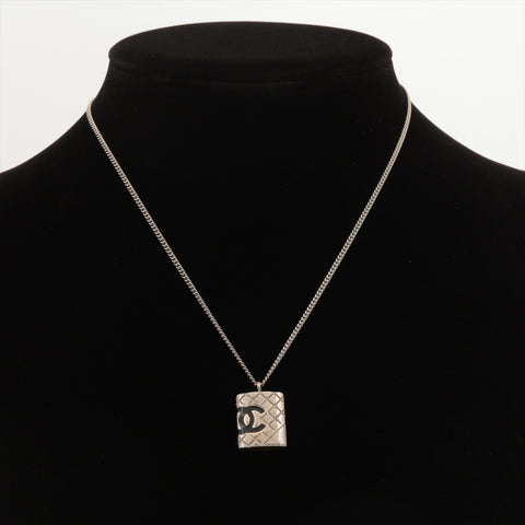 CHANEL 05C 2005 Cambon COCO Mark Necklace Silver WS16356