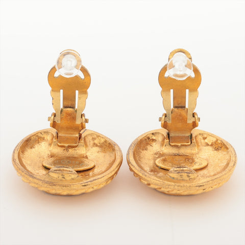 CHANEL 93P 1993 Round COCO Mark Earring gold WS16359