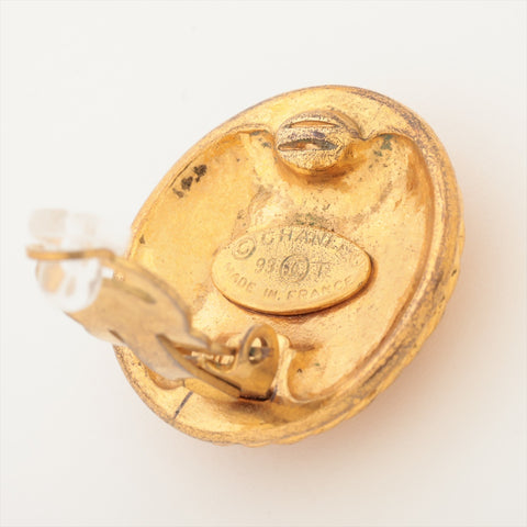 CHANEL 93P 1993 Round COCO Mark Earring gold WS16359
