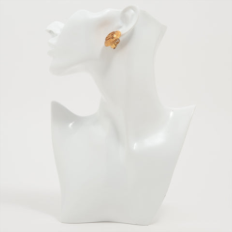 CHANEL 93P 1993 Round COCO Mark Earring gold WS16359