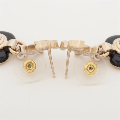 CHANEL B21K 2021 COCO Mark Black Heart Pierce Champagne Gold WS16363