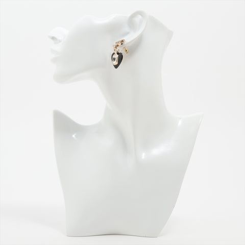 CHANEL B21K 2021 COCO Mark Black Heart Pierce Champagne Gold WS16363