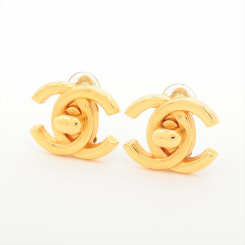 CHANEL 97A 1997 COCO Mark Earring gold WS16369