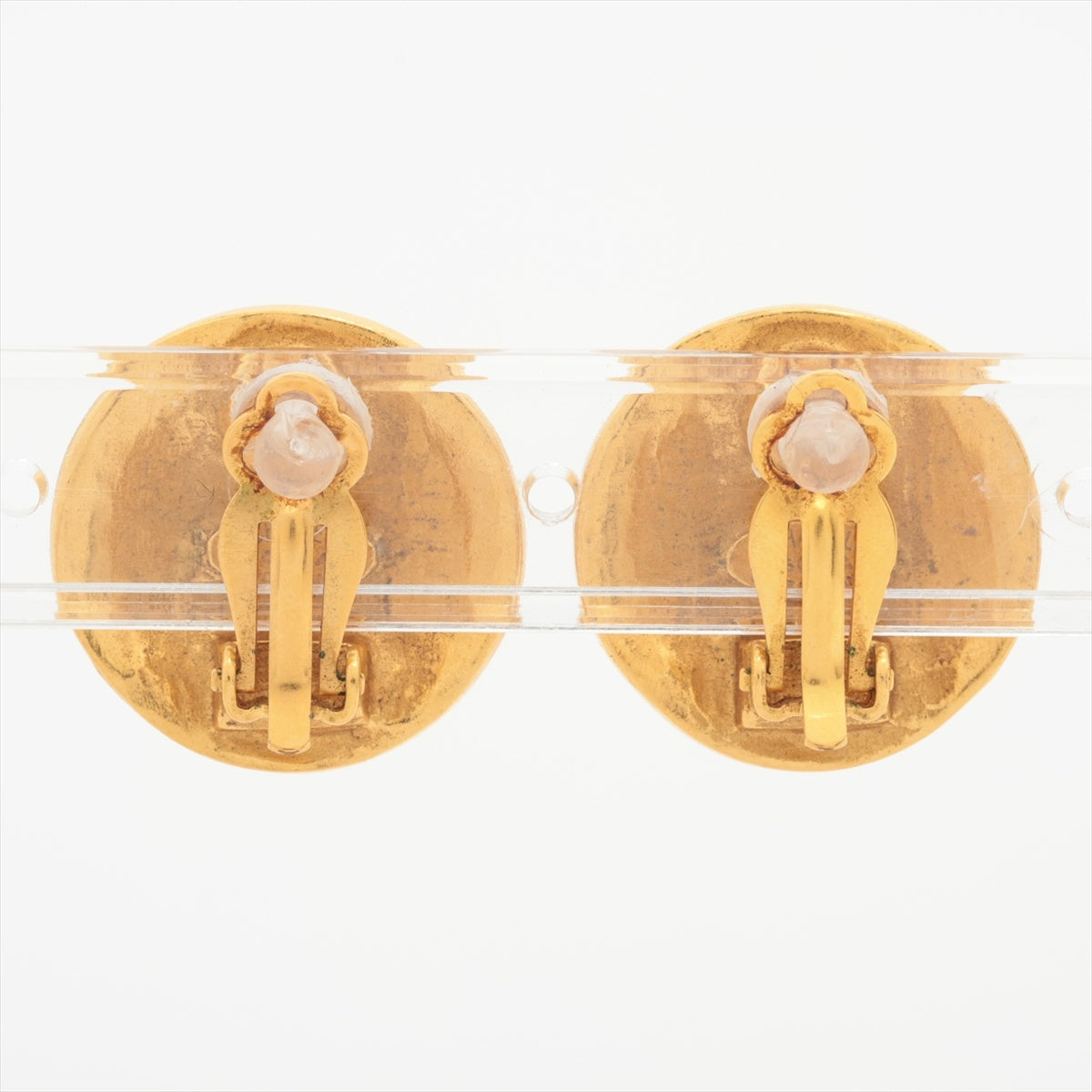 CHANEL 96A 1996 COCO Mark Round Earring gold WS16371 – NUIR VINTAGE