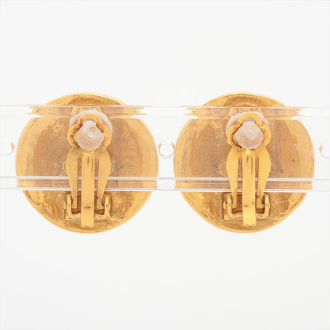 CHANEL 96A 1996 COCO Mark Round Earring gold WS16371