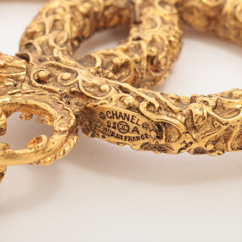 CHANEL 03A 2003 COCO Mark Lava Necklace gold WS16384