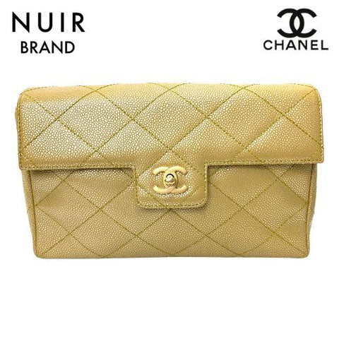 Chanel Chanel 2000 Matelasse连锁肩袋米色WS1658