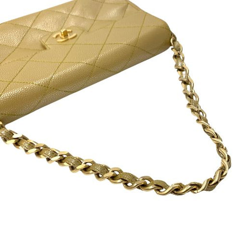 Chanel Chanel 2000 Matelasse连锁肩袋米色WS1658