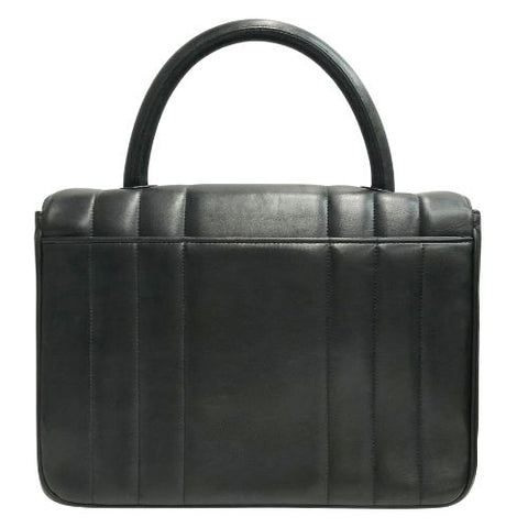 Chanel Mademoiselle Lambskin手提包黑色WS1660